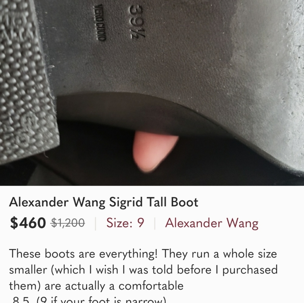 RARE/DISCONTINUED Aexander Wang Sigfrid black over the knee boots leather - Picture 6 of 6